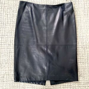 Talbots Leather Skirt
